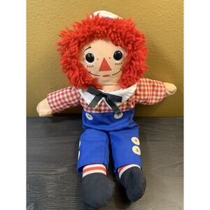 Playskool Vintage Original 1987 Raggedy‎ Andy 12" Stuffed Doll Collectible